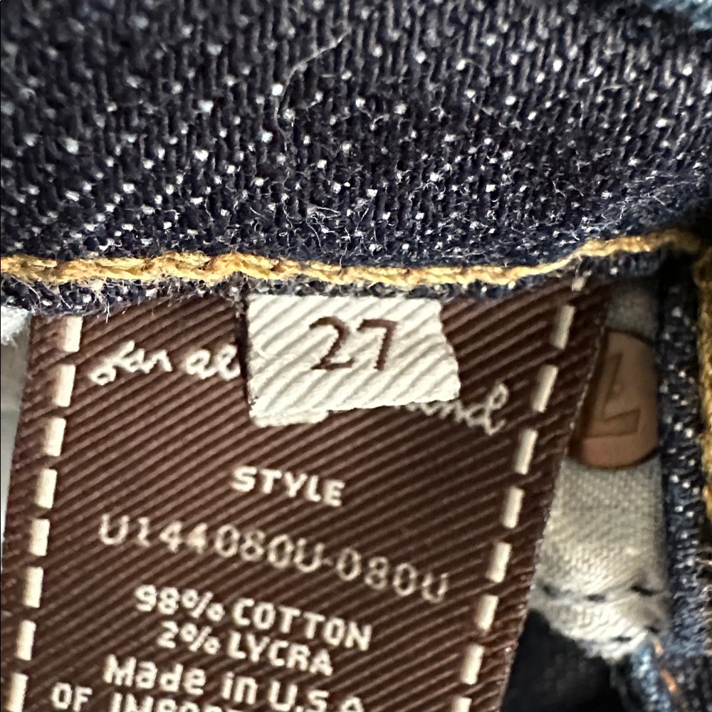 7 for All Mankind Boycut Women's Blue Denim Jeans Size 27 - Picture 4 of 12